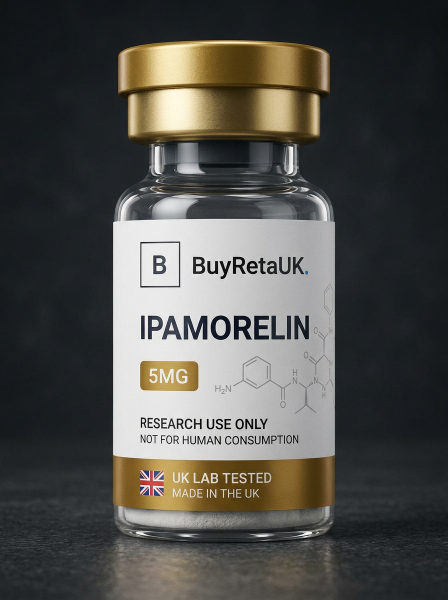 Ipamorelin research peptide vial