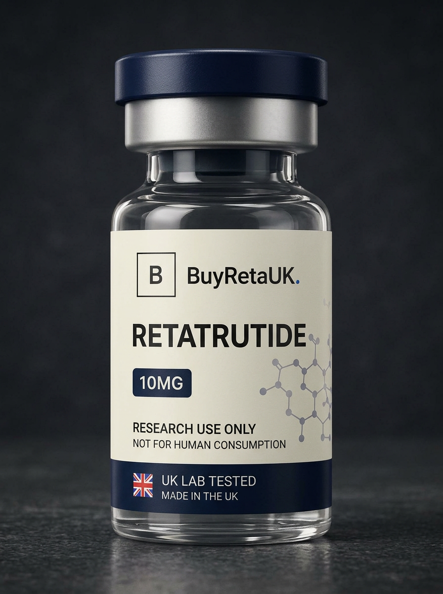 Retatrutide research peptide vial