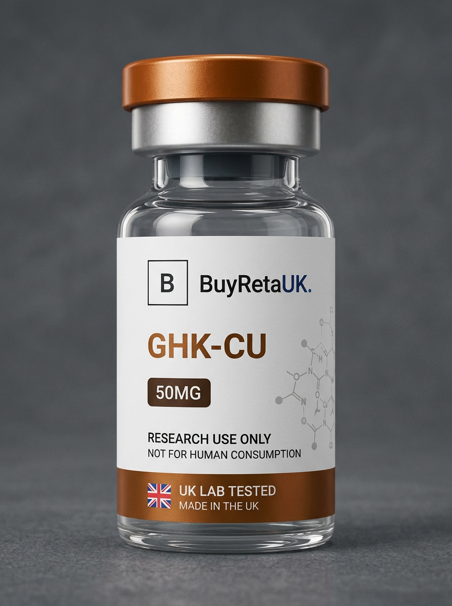 GHK-Cu research peptide vial